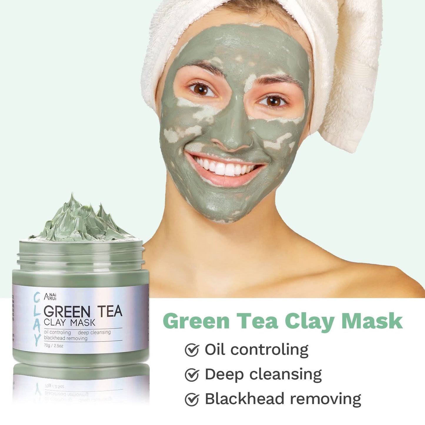 Turmeric Clay Mask - Green Tea Clay Mask