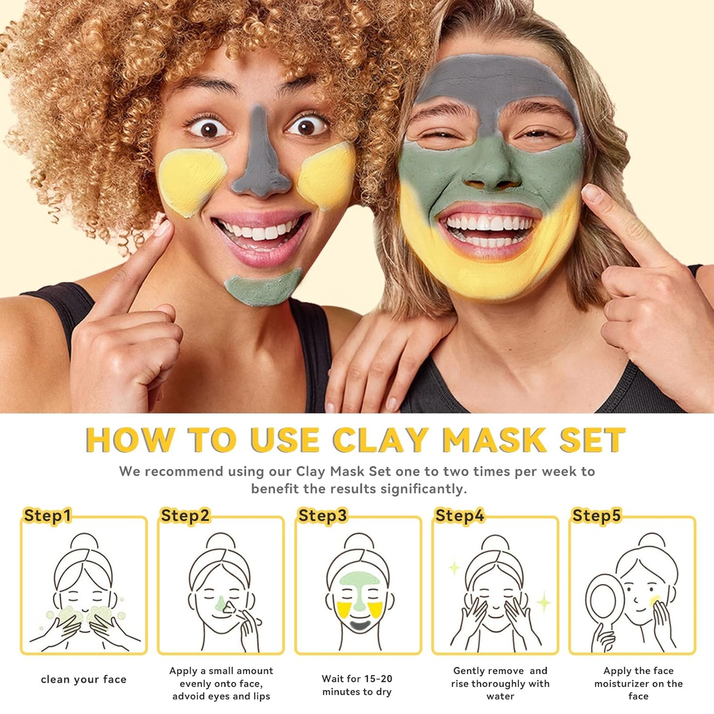 Turmeric Clay Mask - Green Tea Clay Mask