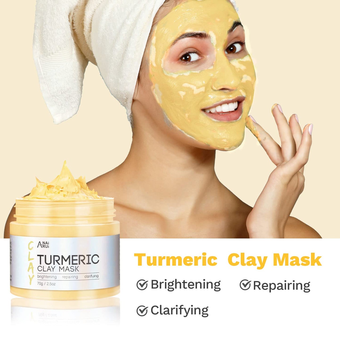 Turmeric Clay Mask - Green Tea Clay Mask