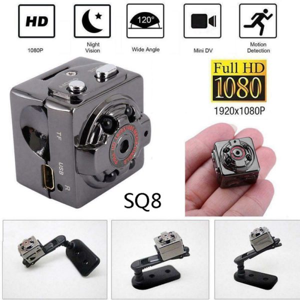 Hidden Mini Camera Sq8 Night Vision | Sq8 Mini Spy Camera 1080p, Mini Dv Smallest Wireless